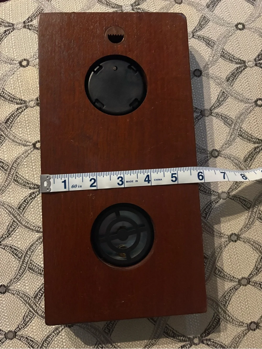 Hygrometer, Barometer, Thermometer Mahogany With Brass Corners Made In France